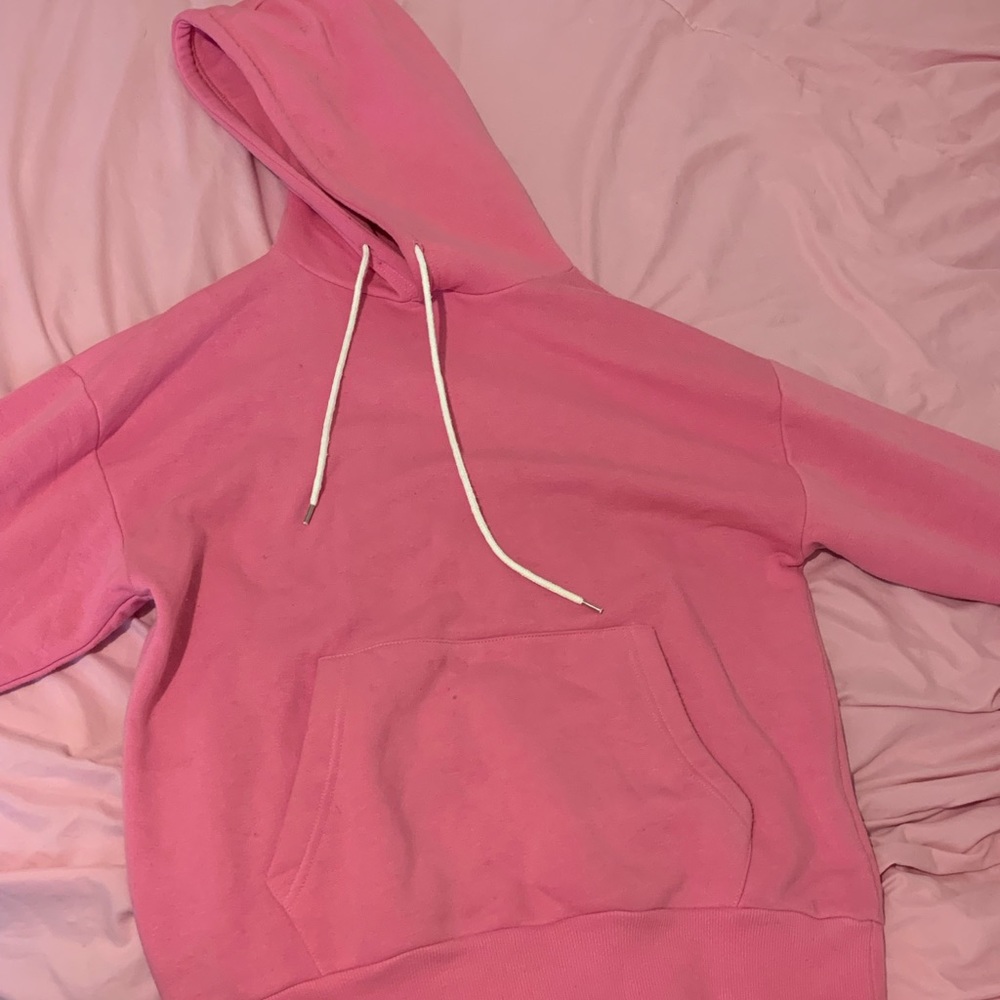 Pink oversized forever 21 hoodie